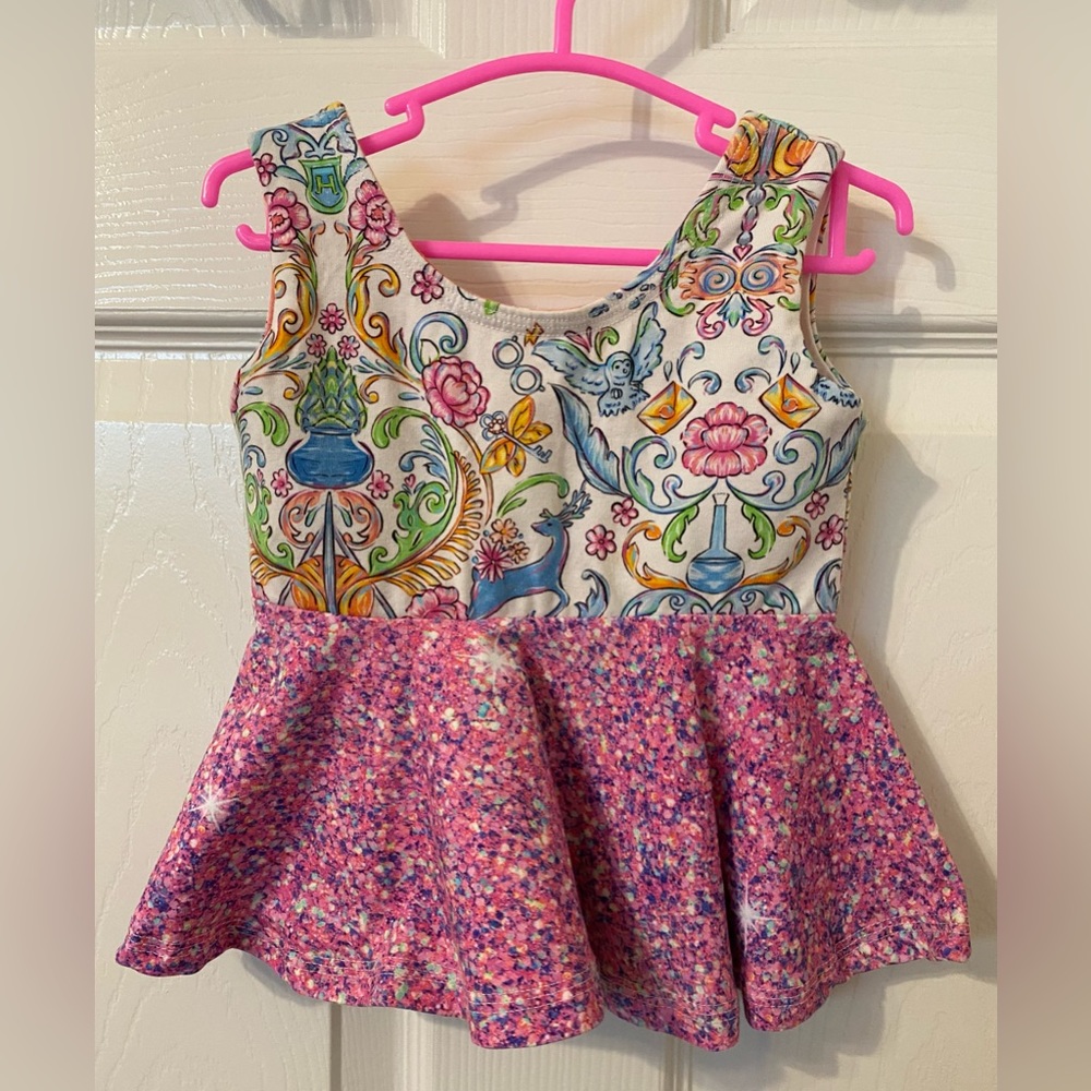 Chatty Bug girls summer top size 12 mo EUC